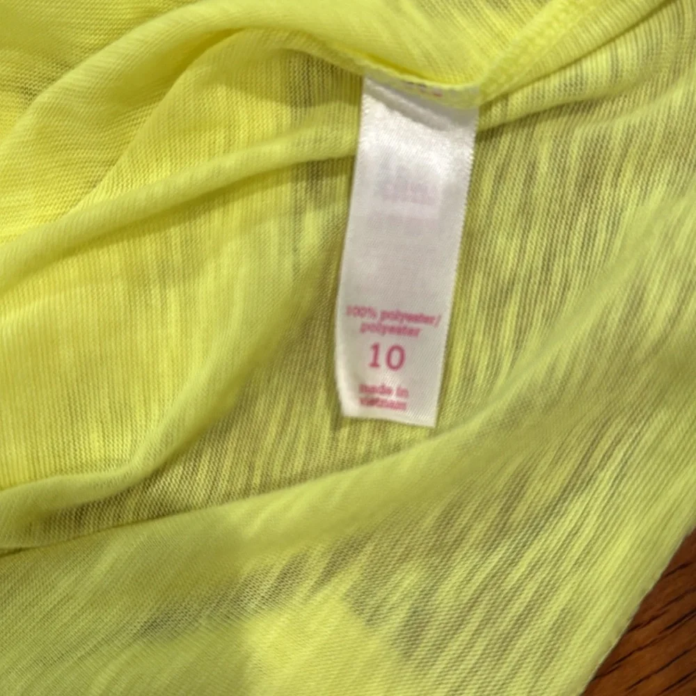 Justice Fluorescent Yellow Burnout Tee